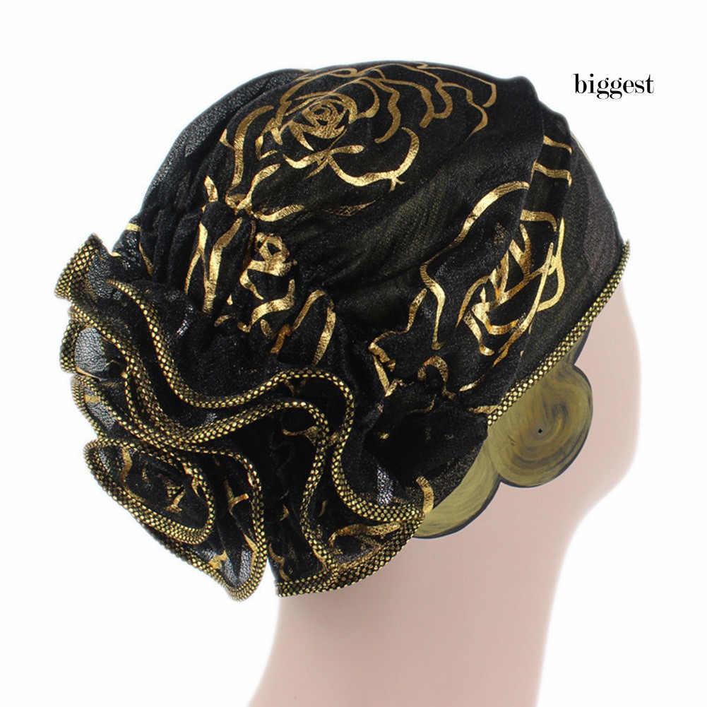 Mũ Trùm Đầu Phối Ren Hoa Thời Trang Cho Phụ Nữ Hồi Giáo