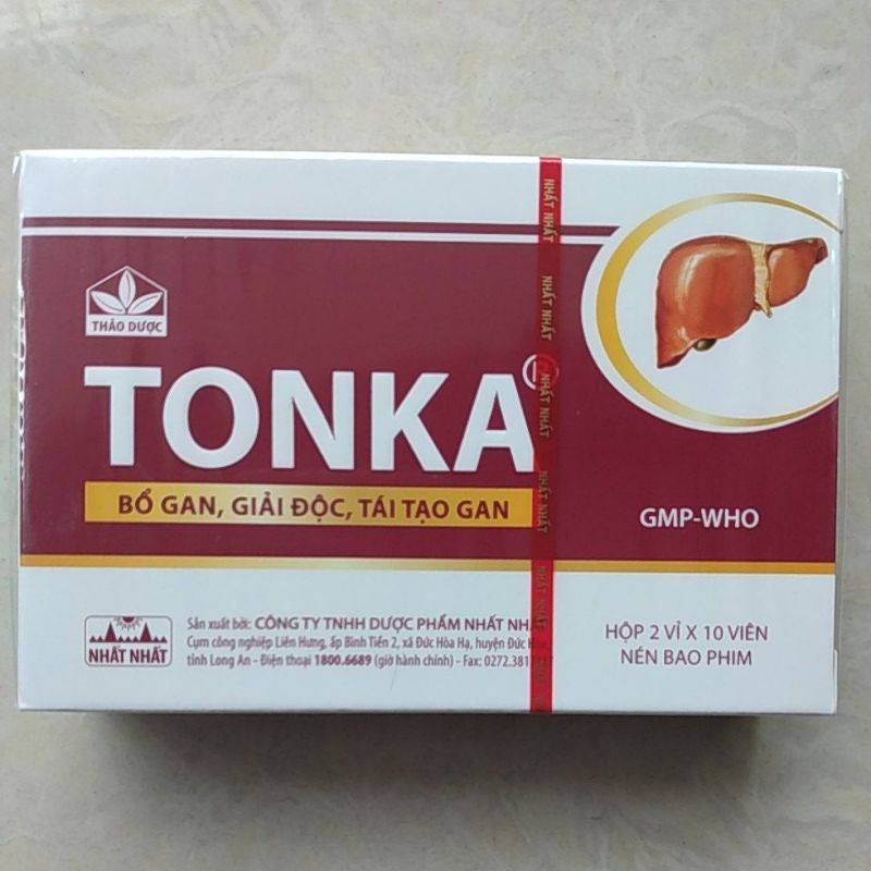 KANZOU UKON - 10 hộp TONKA viên uống bổ gan - hỗ trợ giải độc tái tạo gan