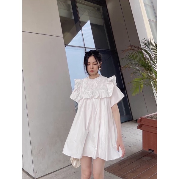 Đầm - váy babydoll xếp ly ngực 0708