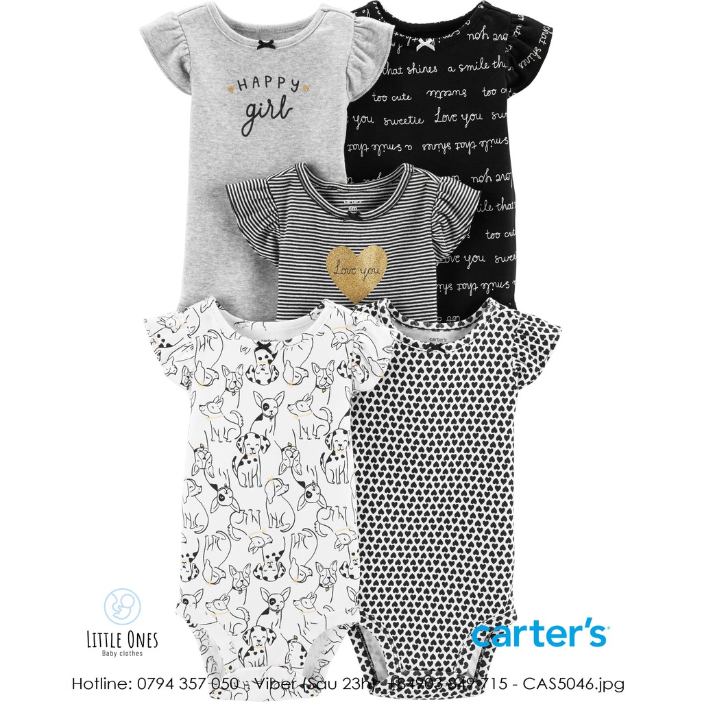 SET 5 ÁO BODYSUIT Carter's nhập Mỹ