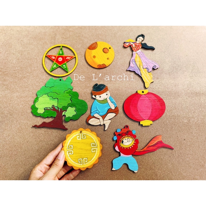 Sét tô màu cho bé chủ đề Trung thu