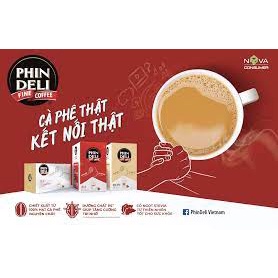 cà phê hòa tan Phin Deli 3in1 18 gói
