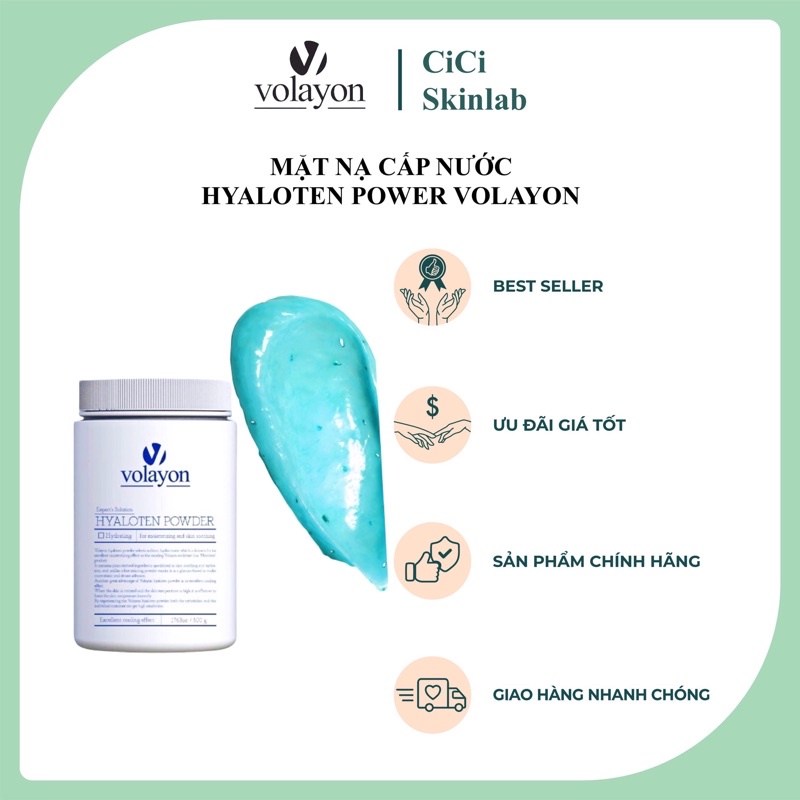Mặt nạ cấp ẩm sâu Hyaloten Powder Volayon