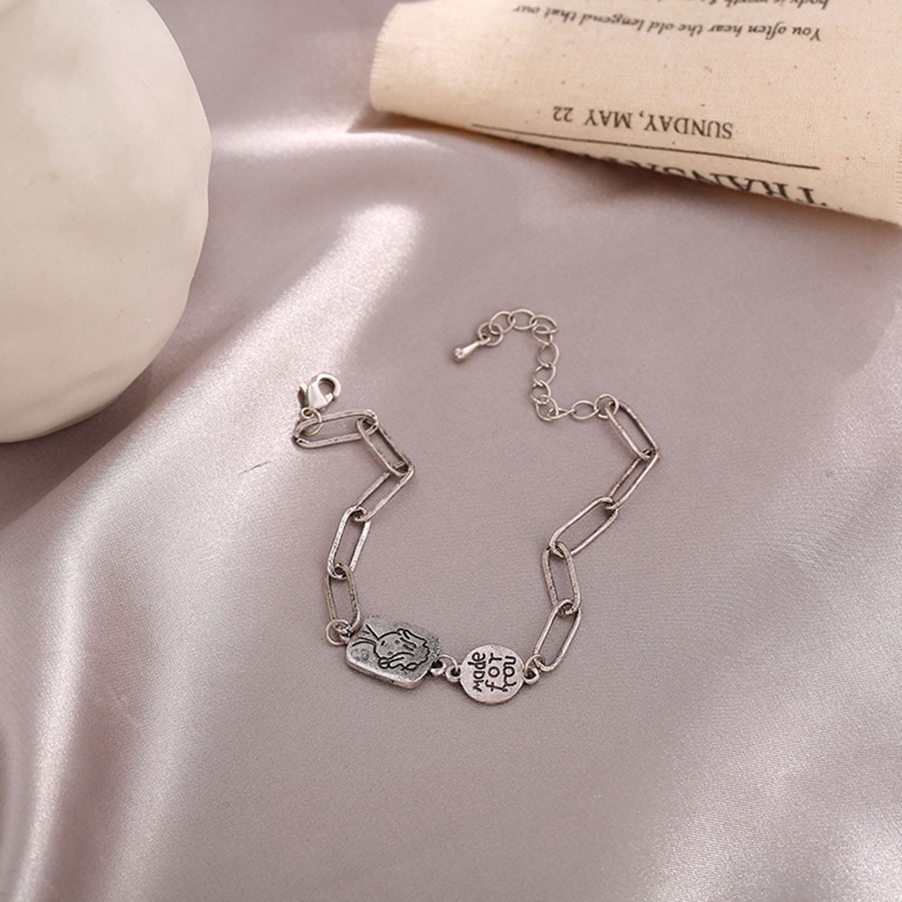 Vòng Tay Kim Loại Thiết Kế Đơn Giản Cho Nam Và Nữ