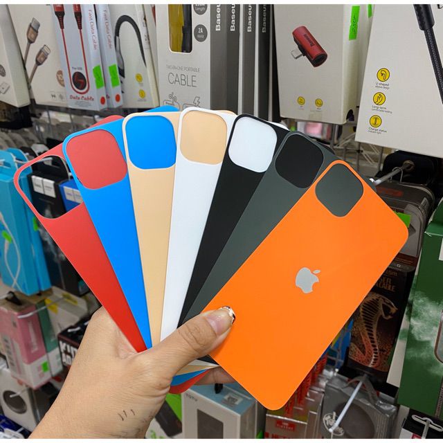 Kính cường lực mặt sau iPhone 11/ 11 Pro/ 11 Pro Max Full màu máy / Giá Rẻ