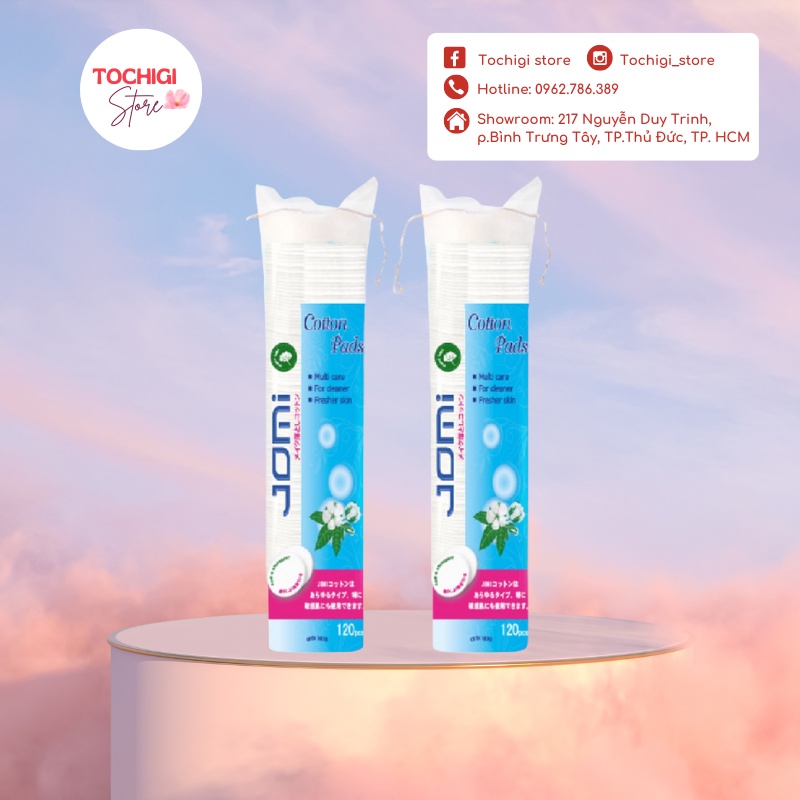 Bông tẩy trang Jomi 80 miếng/ gói và 120 miếng/ gói