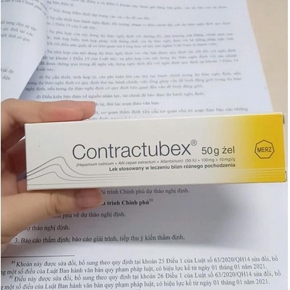 Kem Bôi Mờ Sẹo Lồi Sẹo Lõm Contractubex Nội Địa Đức Cho Làn Da Mịn Màng Căng Bóng Tuýp To 50g