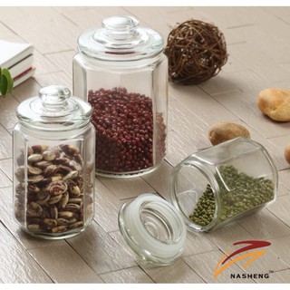 lọ thủy tinh hình trụ có giăng kín đựng gia vị các loại hạt đa năng - BANGGE