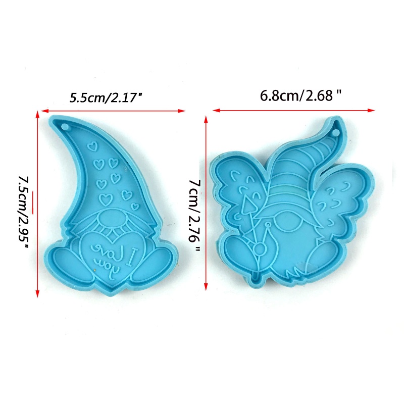Khuôn Silicone Làm Móc Khóa Bằng Resin Epoxy DIY