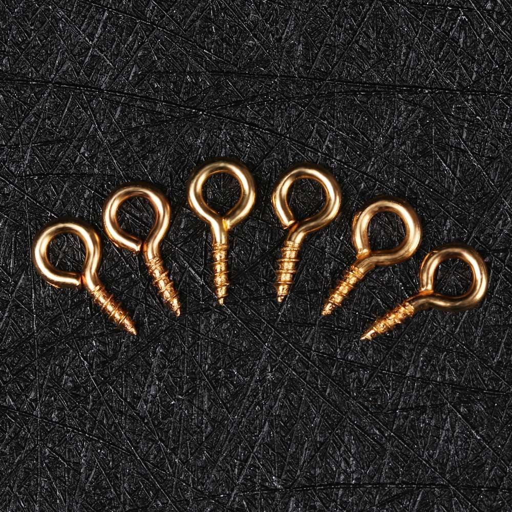 Bộ 100 Hạt Xỏ Lỗ Hình Mắt Cừu Kích Thước 4x8 / 5X10mm Dùng Trang Trí Móng Tay