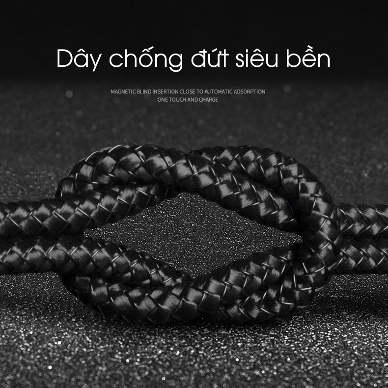 Dây Cáp Sạc Từ Tính Nam Châm T-rex Magnetic Charging 3 In 1