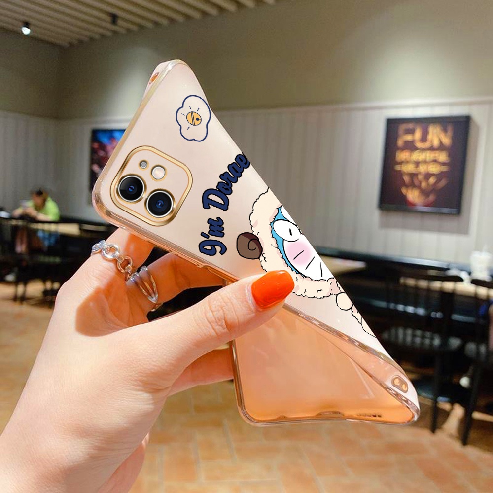 Ốp Điện Thoại TPU Mềm Họa Tiết Doraemon Dành Cho OPPO A57 A77 2022 A76 A36 A96 4G / 5G