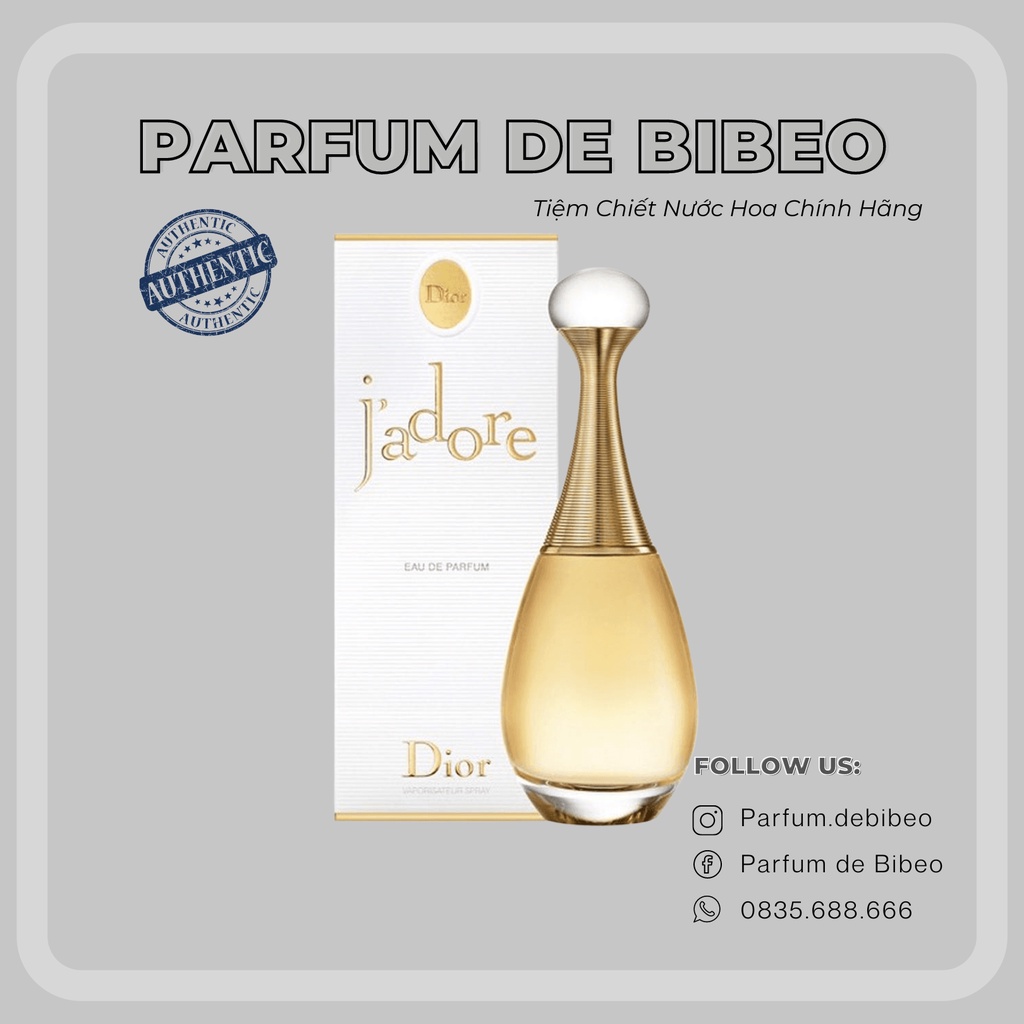 Parfum de Bibeo-Nước hoa MINI nữ chính hãng Dior Jadore