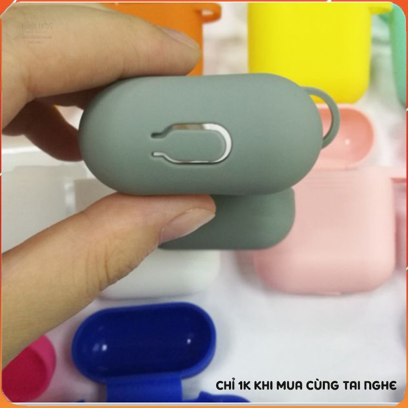 Ốp airpod 2 tặng kèm móc treo có nút chống bụi ,Case airpod 1-2 silicon siêu bền