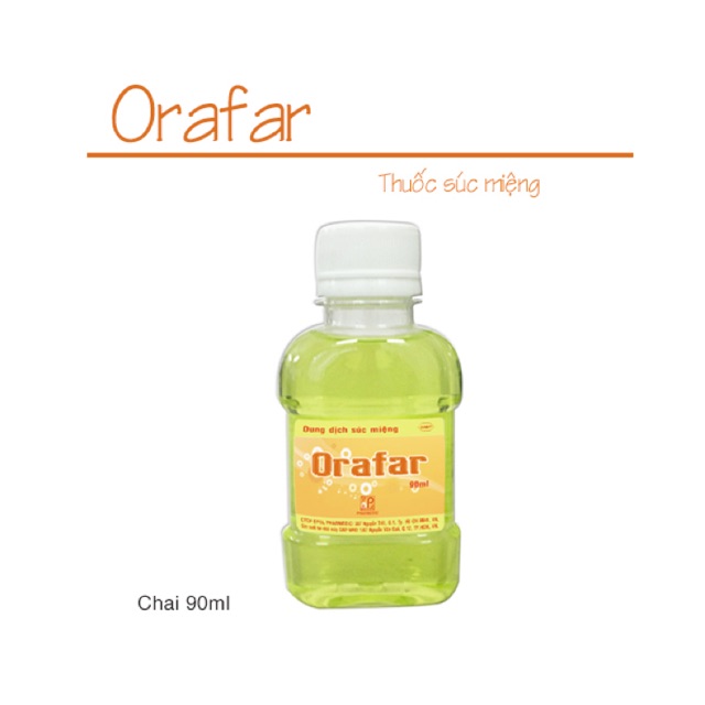 Nước súc miệng Orafar chai 90ml (pharmadic)