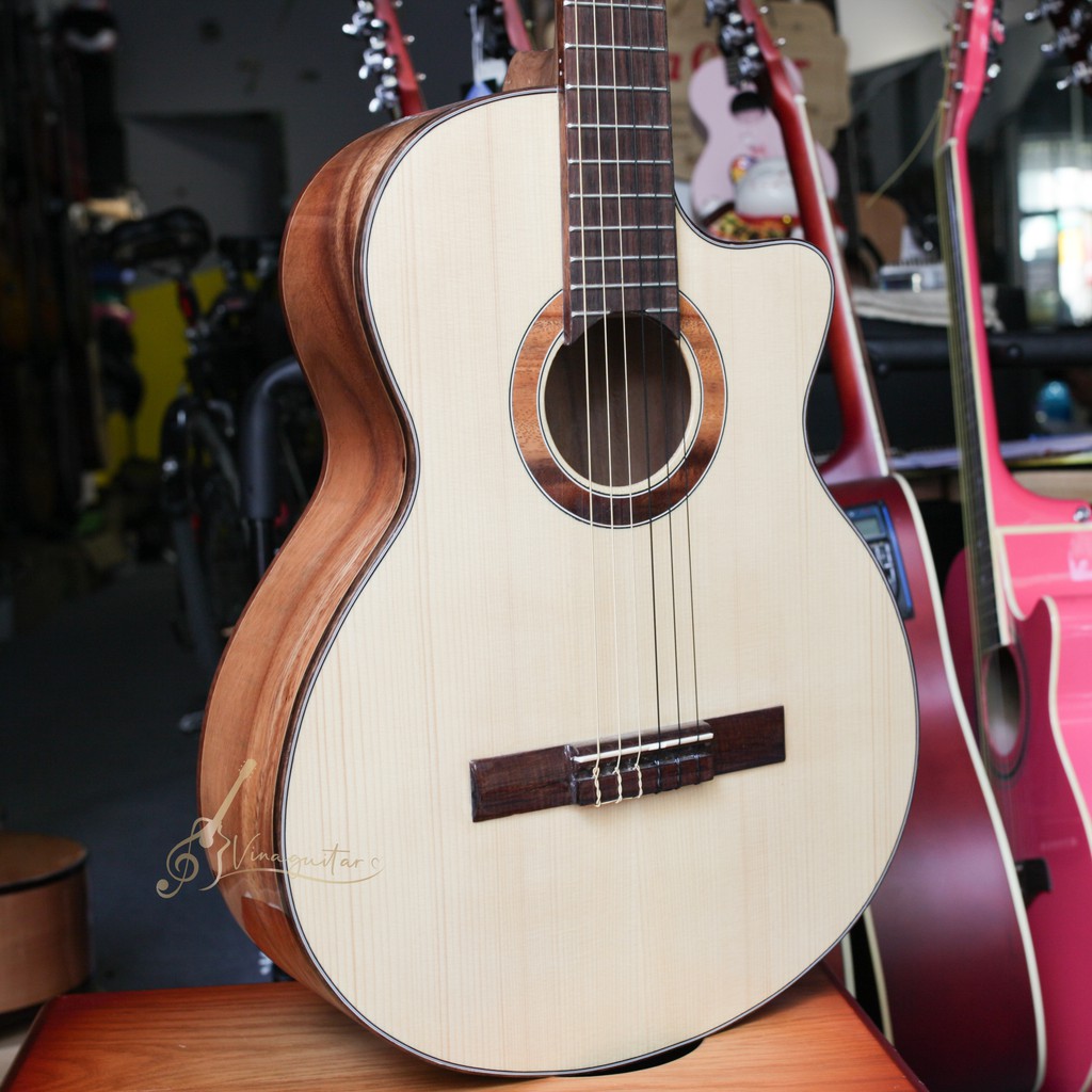 Đàn Guitar Classic VG-CD1 Gỗ Điệp Tặng 12 Phụ Kiện Và Bao Da- Vinaguitar Phân Phối Chính Hãng
