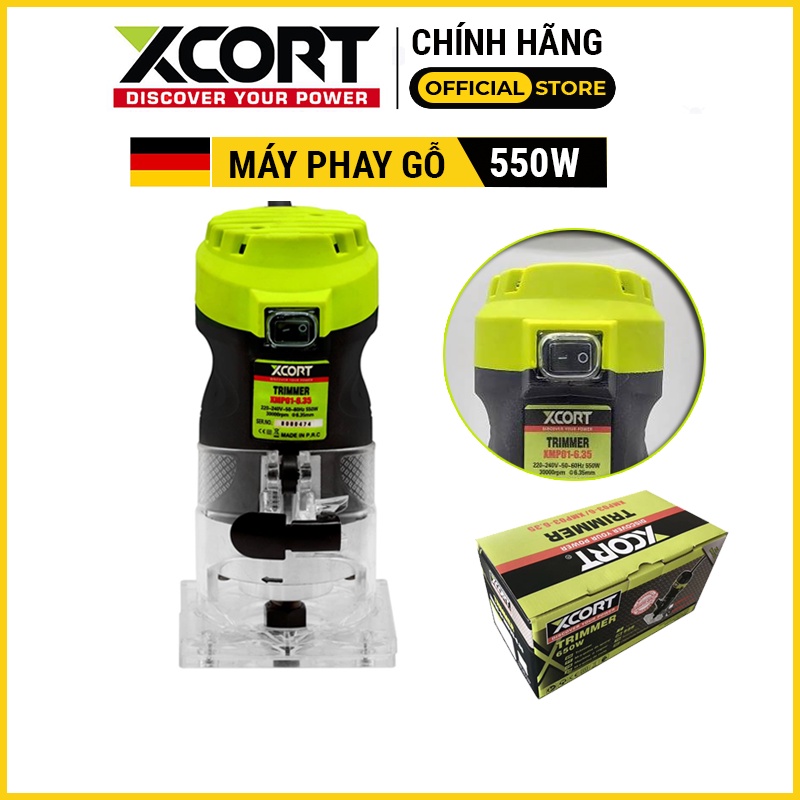 Máy phay gỗ - máy soi gỗ cầm tay 550W XCORT Cực khỏe