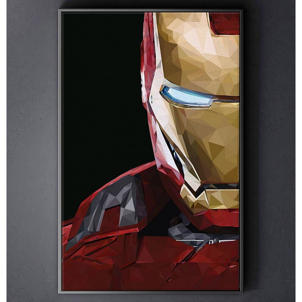 TRANH CANVAS SIÊU ANH HÙNG MARVEL treo tường in theo yêu cầu - người sắt IRON MAN 9