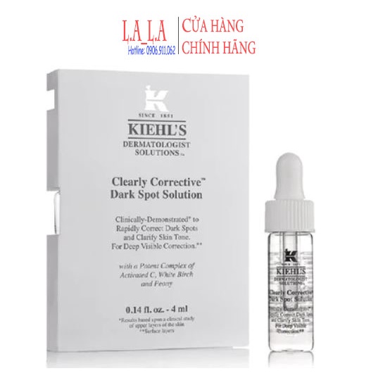Serum dưỡng trắng giảm thâm nám Kiehls Clearly Corrective Dark Spot Solutiont 4ml