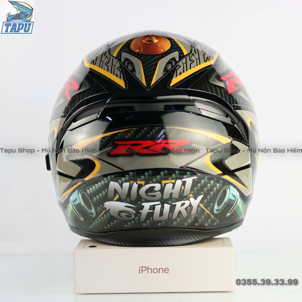 [FREESHIP] MŨ BẢO HIỂM FULLFACE ROC 05 2 KÍNH LÊN TEM BMW XÁM