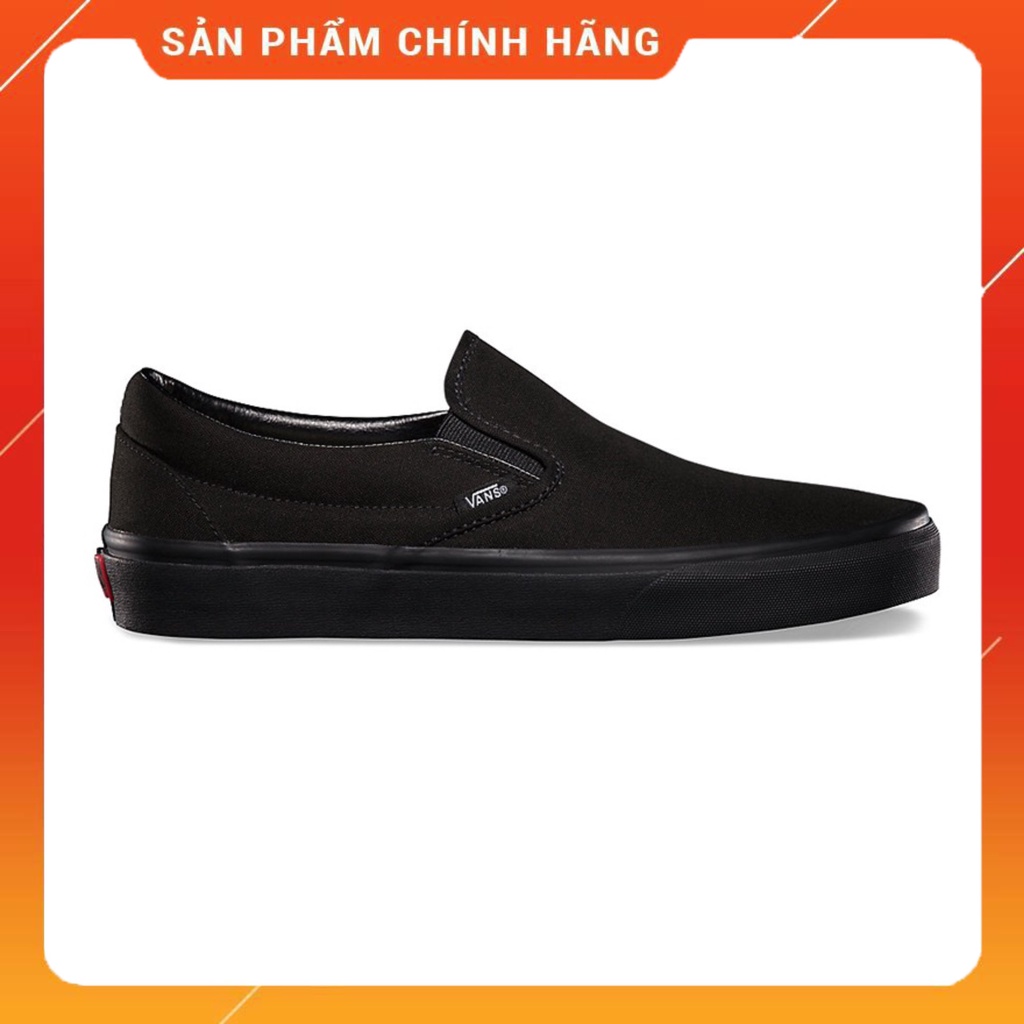 Giày Sneaker [REAL] Vans-Slip-On-All-Black-VN000EYEBKA