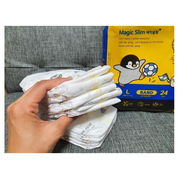 Bịch 20-28 Miếng Tã Dán SUPER DADDY Magic Slim Thấm Hút 1 Bịch