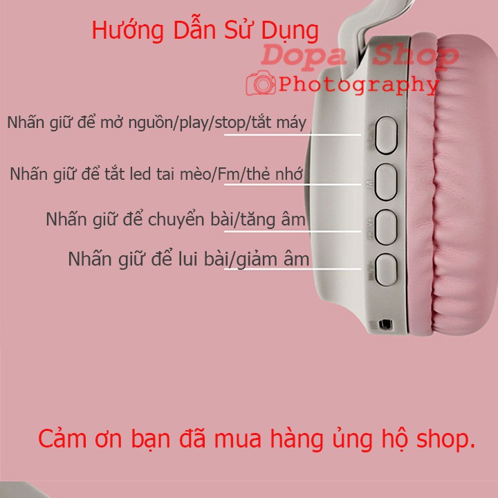 HÀNG CAO CẤP -  Tai nghe gaming tai mèo bluetooth âm thanh nổi sống động tic hợp mic tiện lợi - bảo hành 24 tháng.  - Hà