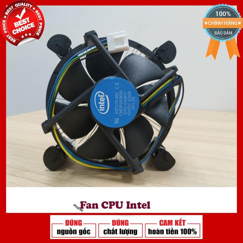 Fan cho CPU Intel đa năng hỗ trợ socket 1155, 1156, 1150, 1151... hàng cao cấp - Hàng mới 100%