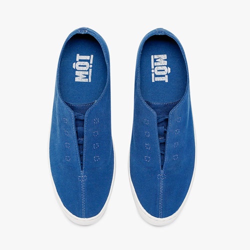 Một đôi giày - giày Một - vải cotton 100% đời mới xanh nước biển, sneakers, một đôi nguyên ngày, tặng kèm Một túi bất kì