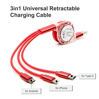 3in1 USB Charging Cable  Micro USB Charging Cable  1m Charging Cable