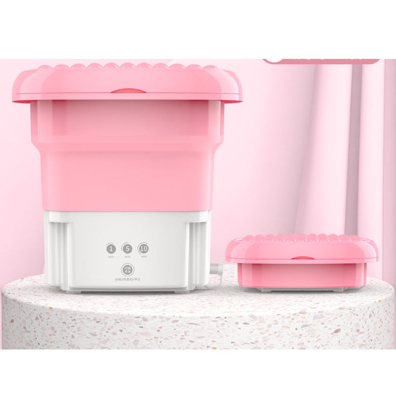 Máy giặt mini gấp gọn thông minh màu ngẫu nhiên