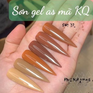 Sơn gel AS tone nâu coffee capuchino mã KQ