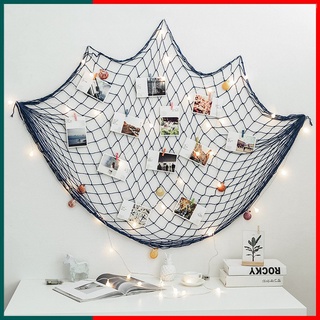 Vải Trang Trí Treo Tường, Vải Lưới Đánh Cá Trang Trí Phụ Kiện Chụp Ảnh Decor Phòng Cao Cấp (Tặng Kèm Đinh Treo)