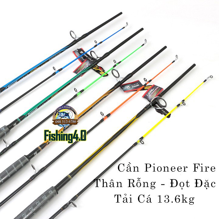 CẦN 2 KHÚC PIONEER FIRE - 2m1-2m4-2m7-3m0 - CẦN CÂU BẠO LỰC - GIÁ SINH VIÊN. Giá Xưởng