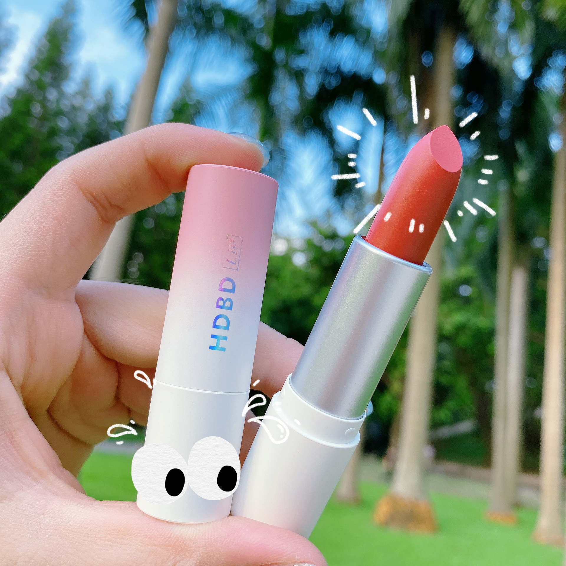 [Hàng mới về] Son Môi  Màu Đào Nhung Mịn Kháng Nước Khó Phai Không Dính Cốc