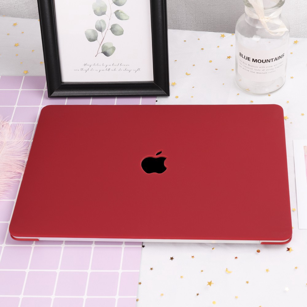 Ốp laptop bằng nhựa cứng + miếng dán bàn phím bảo vệ cho MacBook Air 13.3 Pro 13 15 Retina A1465 A1370 A1534 A1466 A1369 A1932 A2179 A2337-M1 A1706 A1989 A2159 A1708 A2289 A2251 A2338-M1 A1502 A1425 A1278 A1707 A1990 A2141