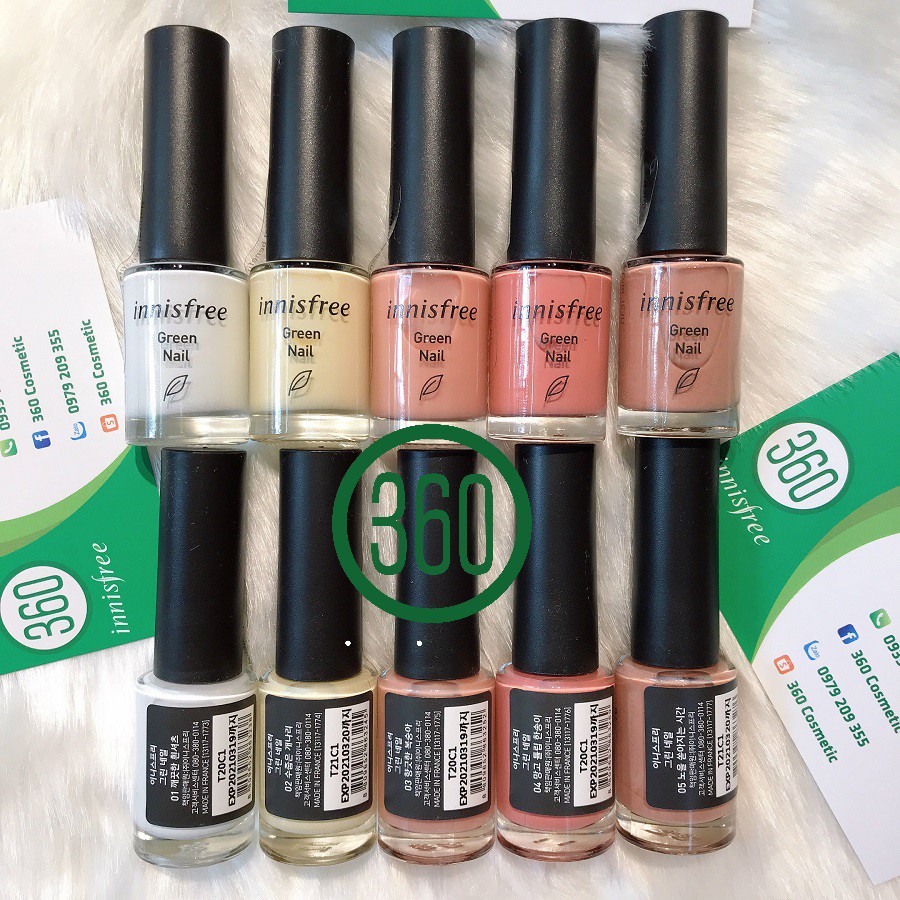 [new] Sơn móng tay Innisfree Green Nail #1 6ml - màu 1