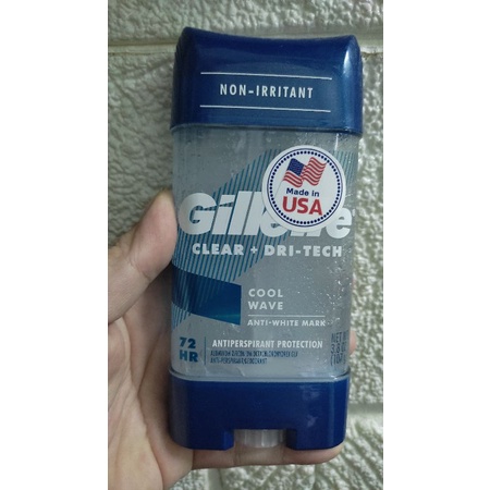 Lăn khử mùi Gillette Endurance Cool Wave Clear Gel