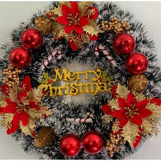 Vòng Trang Trí Giáng Sinh Noel - Vòng Nguyệt Quế  Xanh Tuyết