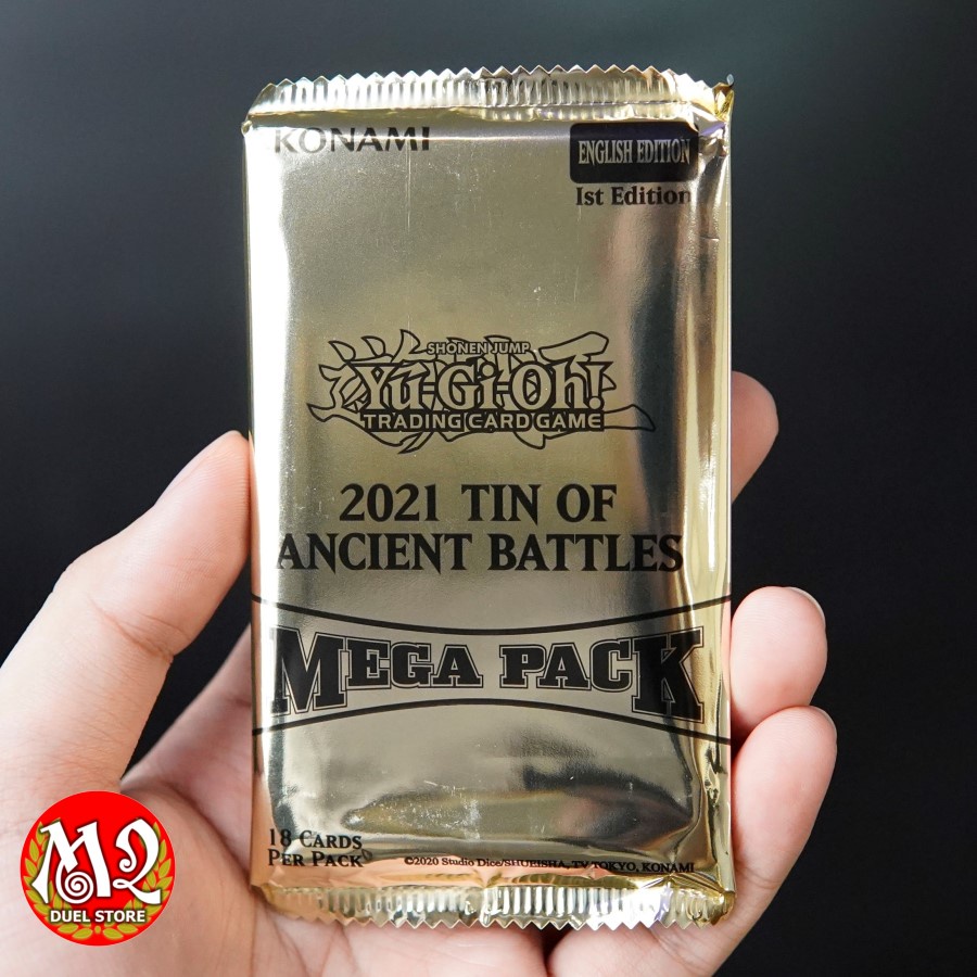 Hộp thẻ bài Yugioh Tin of Ancient Battles Mega tin 2021 - Chính hãng Konami sản xuất - Nhập khẩu từ Anh Quốc UK