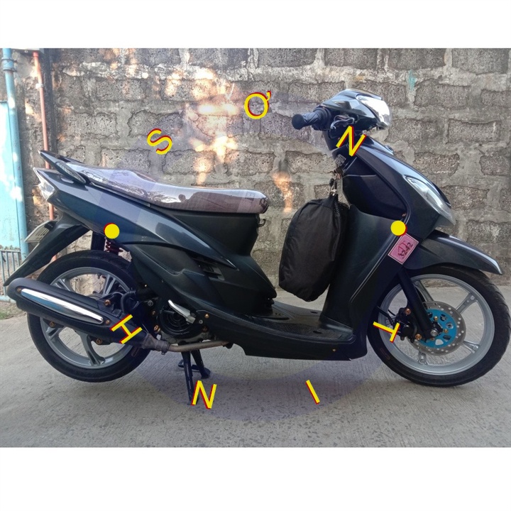 Chai sơn xịt sơn xe máy Samurai Y367- màu xám đậm Dark Bluish Grey Yamaha