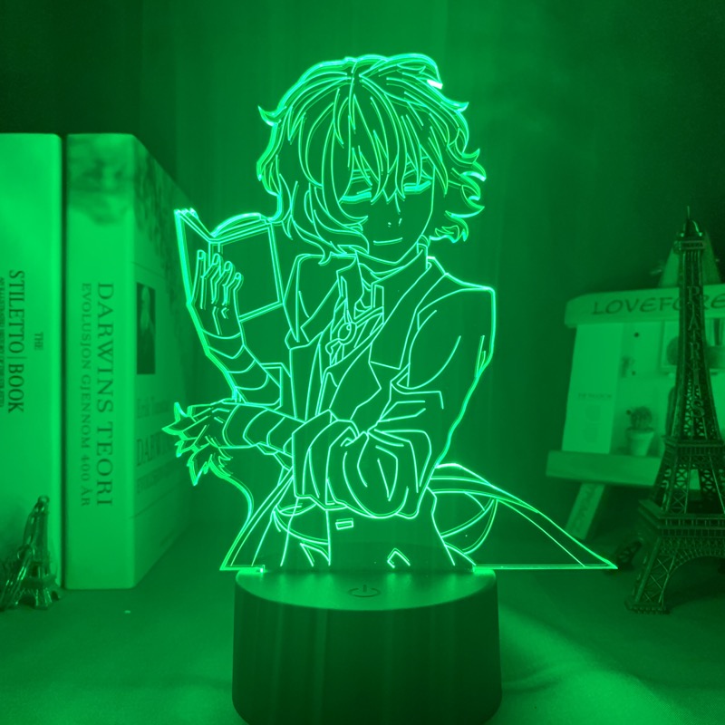 New 3D Lamp Bungo Stray Dogs Night Lights USB LED Lighting Anime Dazai Nakajima Acrylic 7 Colours Home Decor High Quality