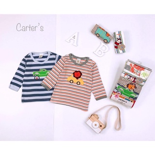 Áo Xuất Dư Carter Cài Cúc Cổ Thêu Hình Siêu Ngộ Nghĩnh Cho Bé 0_24 Tháng
