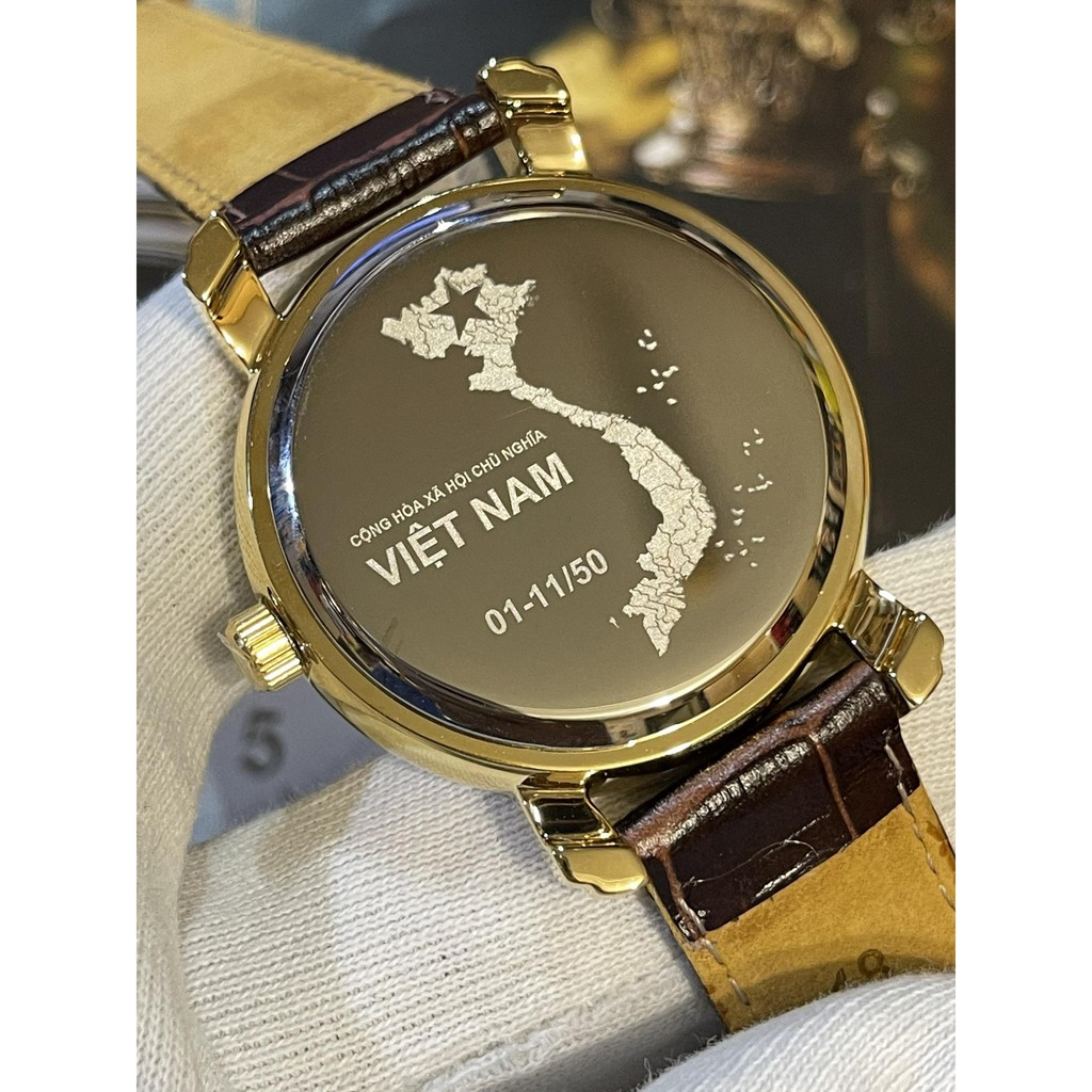 Đồng hồ Nga 252VN091 Quốc huy Việt Nam. Đồng hồ Poljot nam máy cơ tự động Automatic, size mặt 39