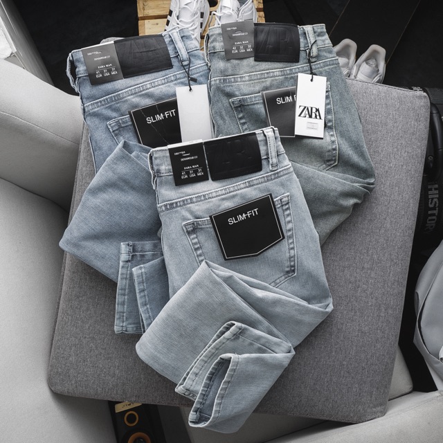 Quần Jean nam hàng cao cấp kiểu rách bụi ống ôm vừa co giãn | BigBuy360 - bigbuy360.vn