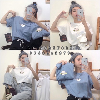 Áo Phông Trái Đất Ông Già Đầu Trọc Xanh Trắng Ulzzang Tay Lỡ