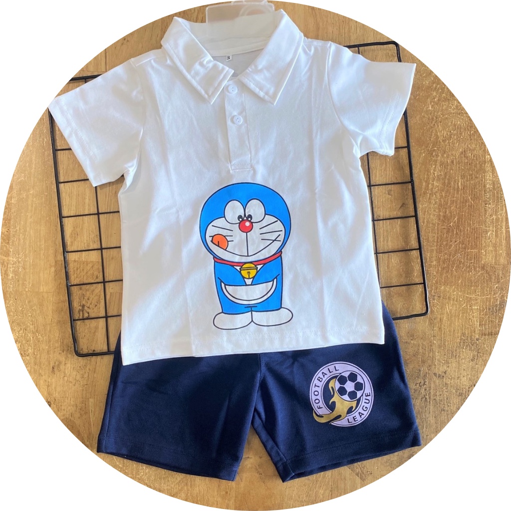 Bộ quần áo thun cotton 4 chiều Cổ Trụ TomTom Baby xịn đẹp cho bé trai