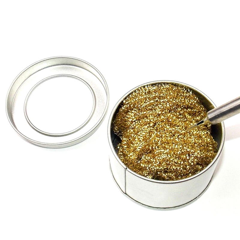 (Hàng Có Sẵn) Bàn Chải Làm Sạch Đầu Sắt Với Dây Thép