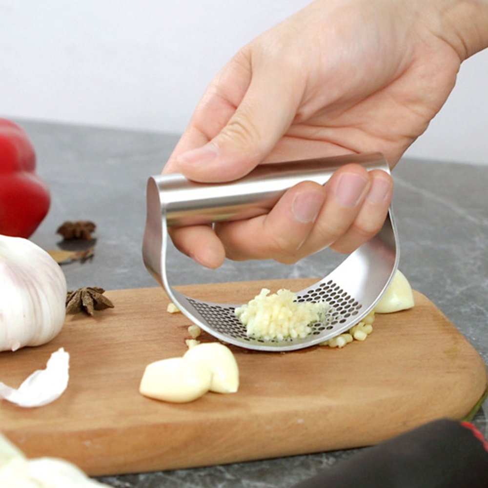 Dụng cụ nghiền tỏi bằng thép không gỉ đa năng