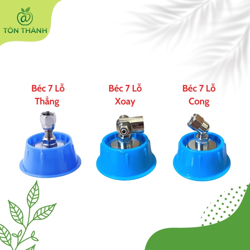 BÉC SEN 7 LỖ ĐÀI LOAN MẶT INOX XOAY THẲNG CONG PHUN SƯƠNG NHUYỄN